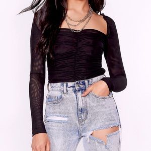 Long-sleeves Black Body suit